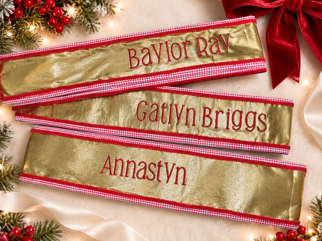 Custom Wreath Sashes for Every Season & Occasion