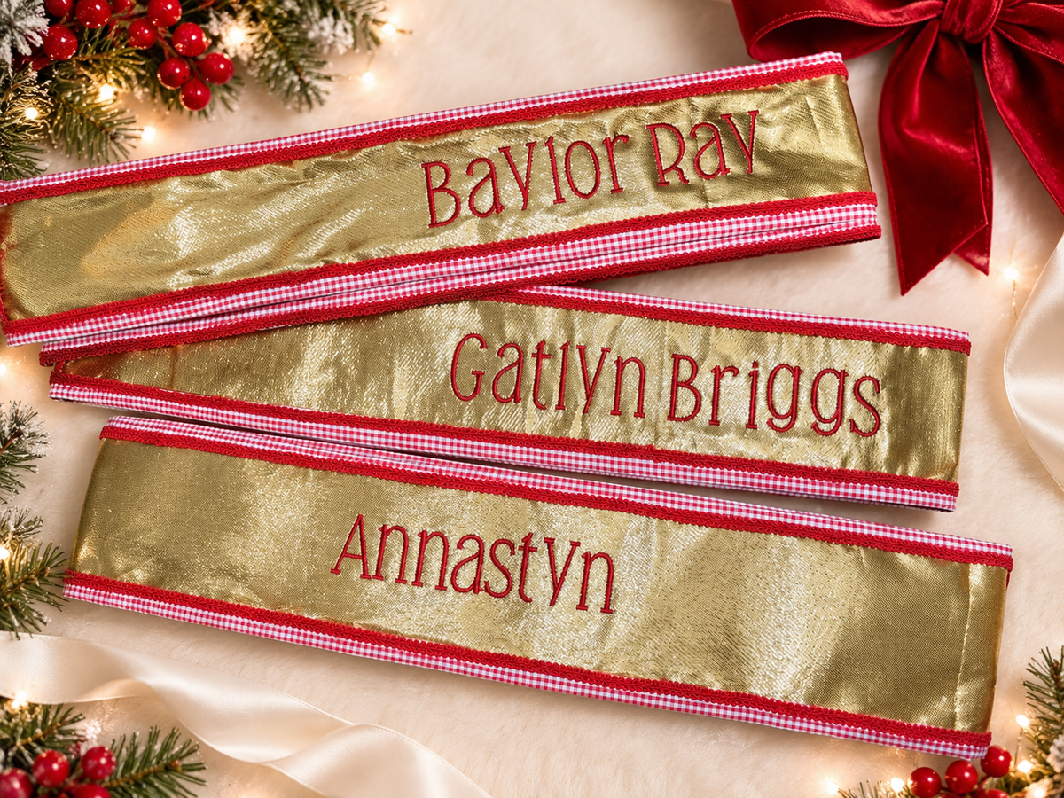 Custom Wreath Sashes for Every Season & Occasion