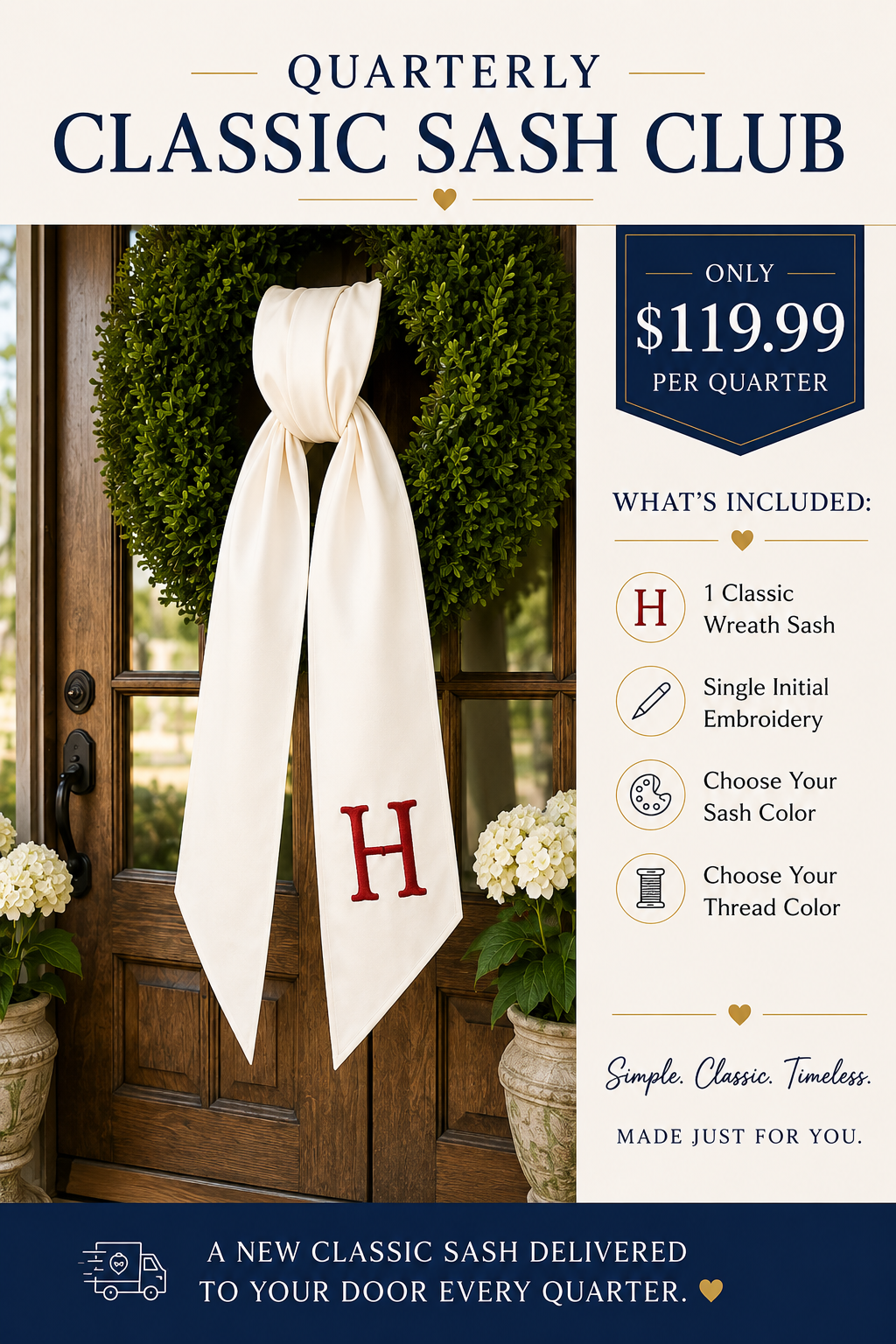 Quarterly Classic Sash Club