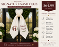 Monthly Signature Sash Club
